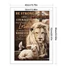 Lion-11CT Stamped Cross Stitch 40*60cm/15.75*23.62in(Big Size)
