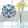 (US Only)2D Flat DIY Butterfly Diamond Art Pendant Window Hanging Art for Home Decor