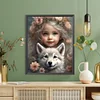 Diamond Painting -DIY Full Square Drill Little Girl(45x55 CM)