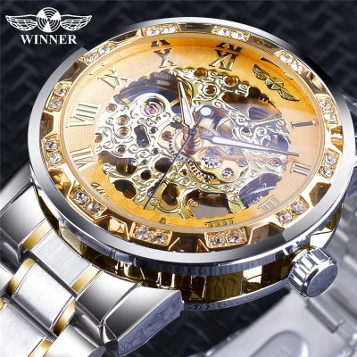 Winner Watch Men's Steampunk Waterproof Wrist     Watch