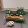 Retro building block coffee machine building block toy small particle model 928 pieces