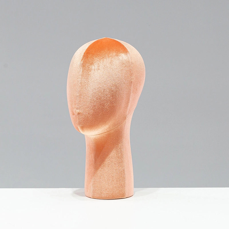 Velvet Head Mold Prop Display Stand Wig Hat Glasses Scarf Jewelry Bracket Dummy Head Model Prop Hat Drag