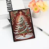(US Local)Christmas Tree Special Shaped Diamond Painting Journal Notebook for Adults