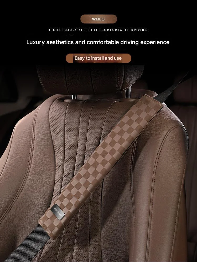 Car suede premium seat belt shoulder pads(2Pcs)