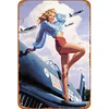 Airplane Sexy Girl - Vintage Metal Signs(8*12Inch/12*16Inch) - Vehicle