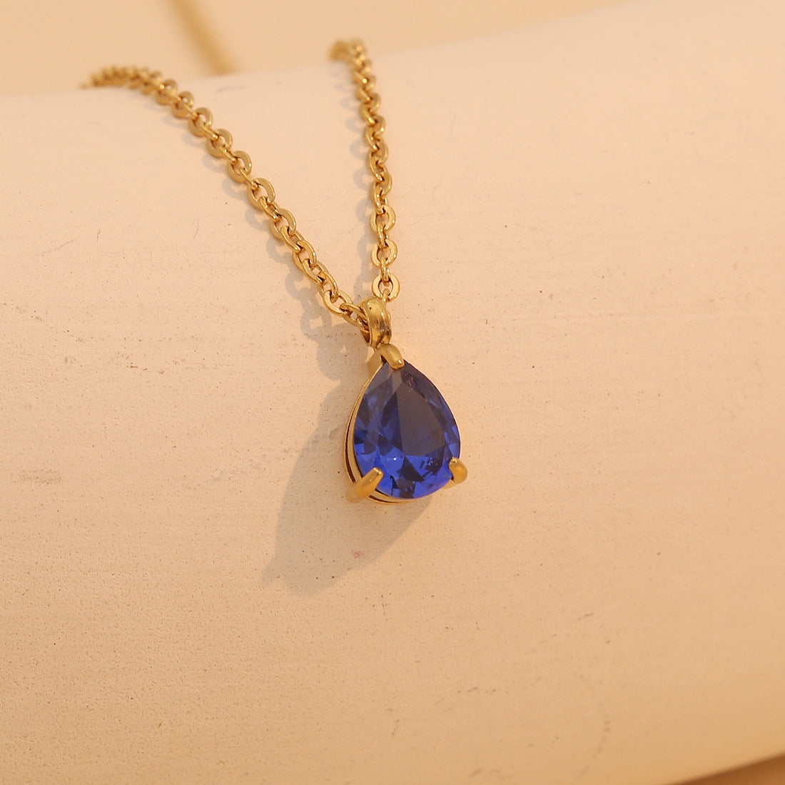 12 Birthday Pendant Necklace Fashion Color Drop Necklace Clavicle Chain N1476