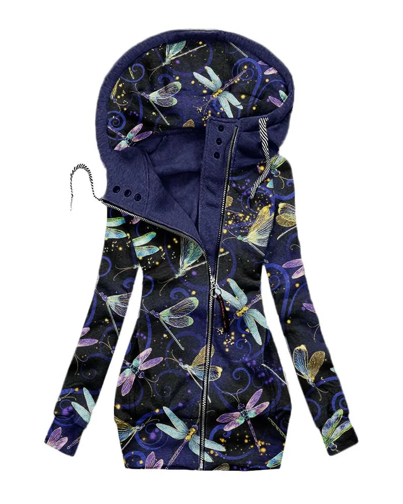 Women's Hooded Sweat printed Jacket14