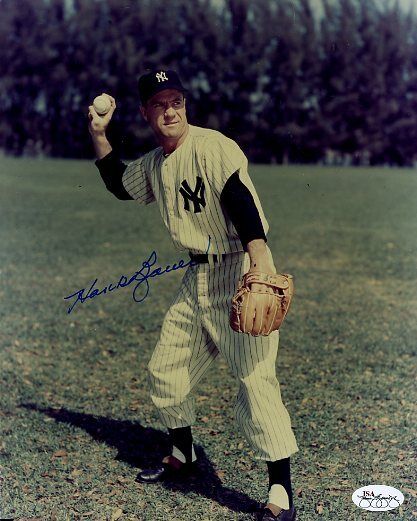 Hank Bauer Yankees Signed Jsa Cert Sticker Authentic Autograph