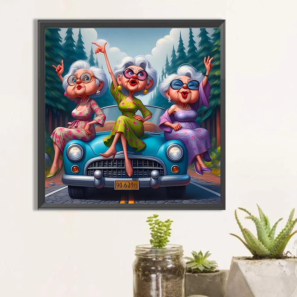 Diamond Painting - Full Round Drill - Grandma(Canvas|40*40cm)