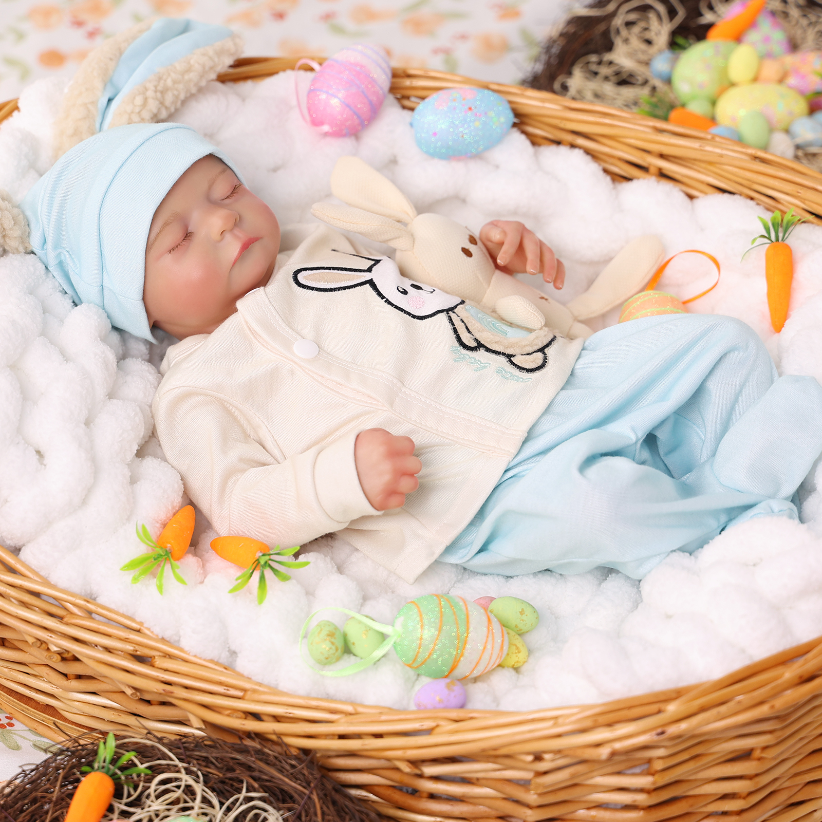 Babeside Sleeping Reborn Baby Noah 20'' Little Infant Girl Emotional Bond Companion