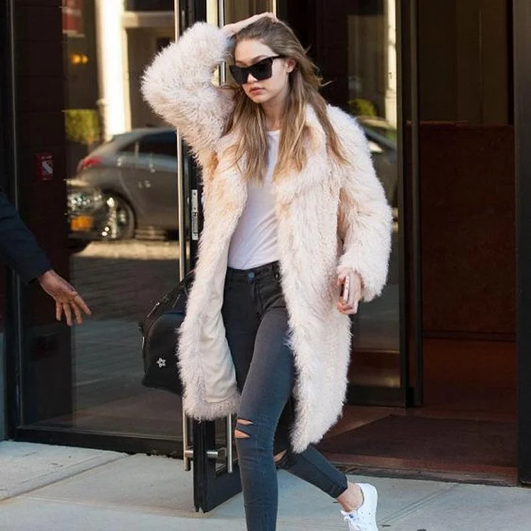 Promsstyle Promsstyle Women winter fashion fur coat Prom Dress 2023