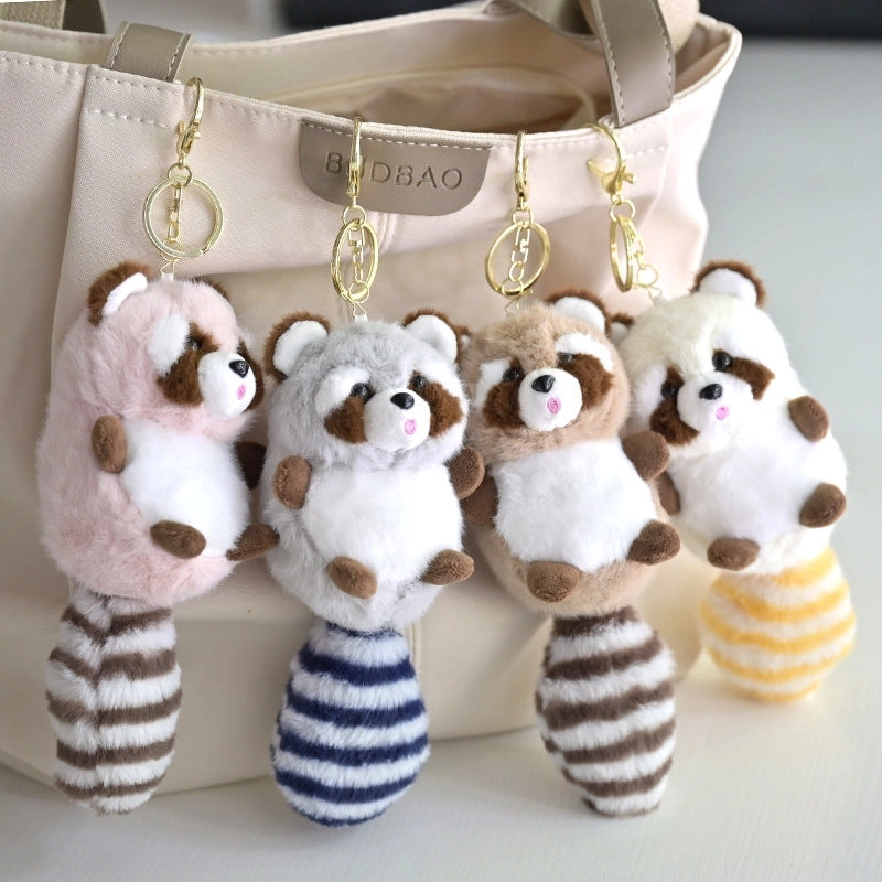 Elegant Lady Animal PP Cotton Plush Unisex Keychain