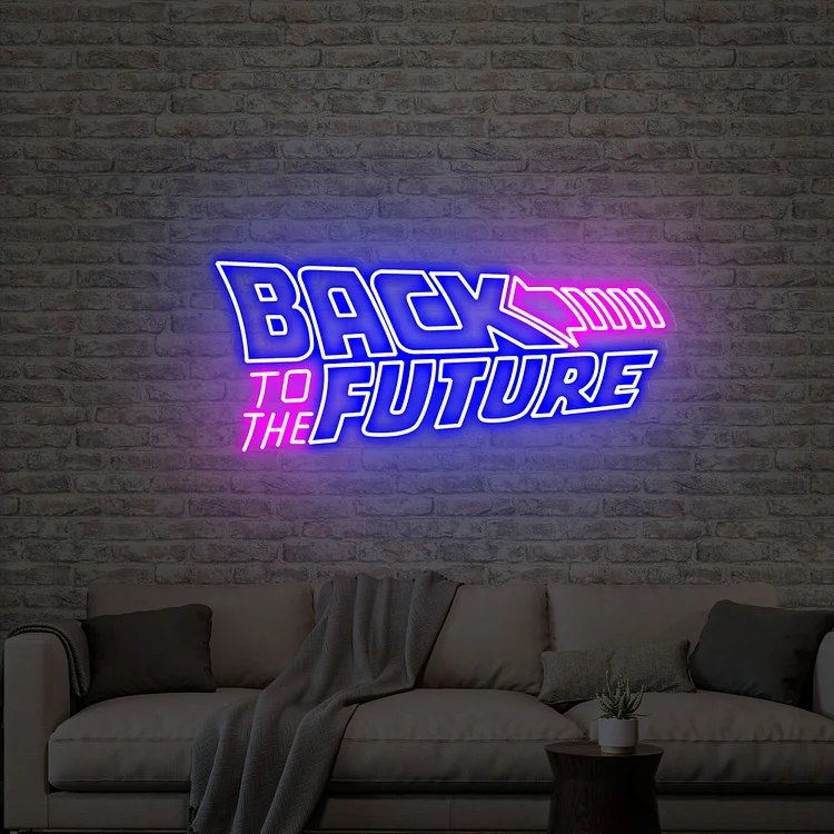 Back To The Future Neon Custom Neon Sign Personalized Neon Led Christmas Gift Bar Decor Wall Art Game Room Decor Gift For Her / Him