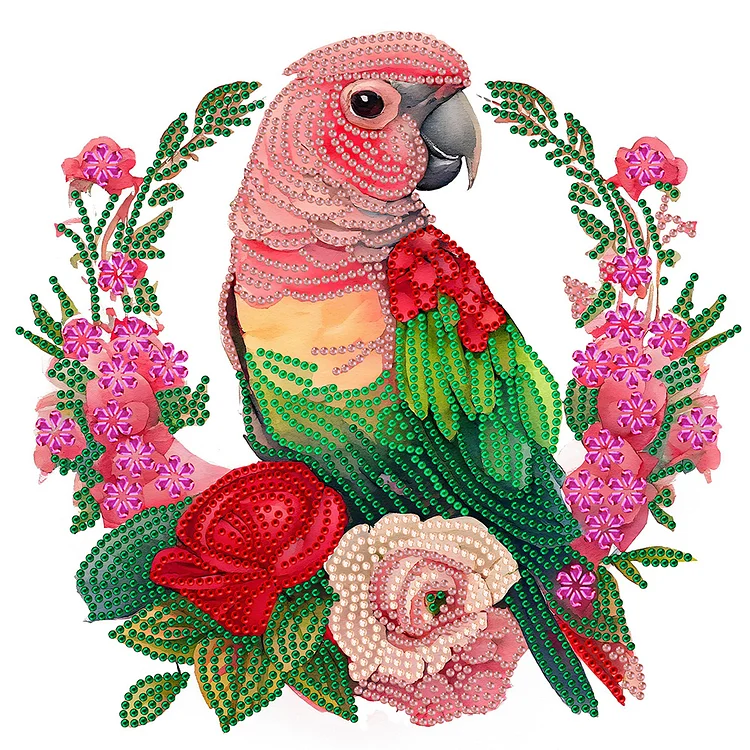 Parrot 30*30CM(Canvas) Special Shaped Drill Diamond Painting gbfke