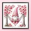 Peach Blossom Gnome-11CT Stamped Cross Stitch 50*50cm/19.69*19.69in tapestrymarket