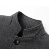 Men's Woolen Stand Collar Blazer
