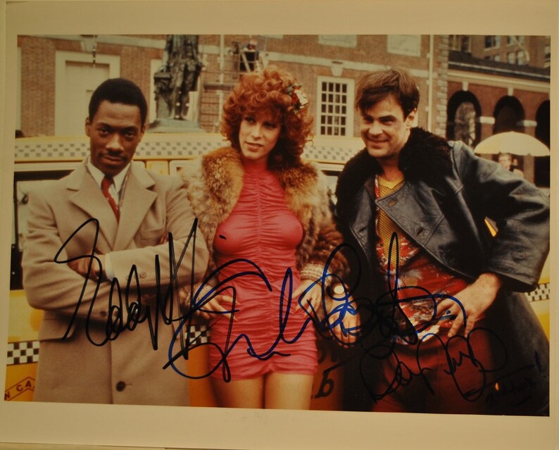 TRADING PLACES CAST Signed Photo Poster painting x3 Dan Aykroyd, Eddie Murphy, Jamie Lee Curtis wcoa