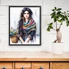 Bohemian Woman-11CT Stamped Cross Stitch 50*60cm/19.69*23.62in(Big Size)