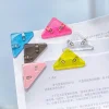 20PCS Candy Color Triangle Book Notebook Exam Paper Corner Clips Student Stationery