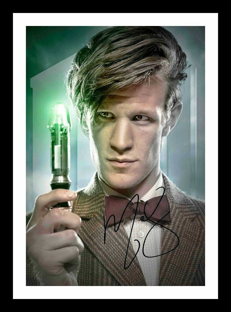 Matt Smith - Doctor Who Autograph Signed & Framed Photo Poster painting 2