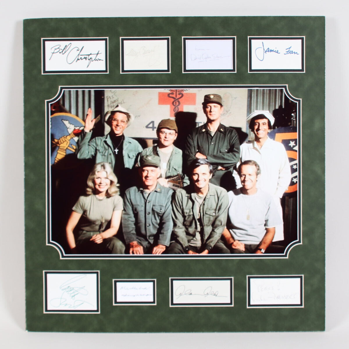 M*A*S*H Cast Signed Photo Poster painting Cut Matted Display (8) Jamie Farr, Loretta Swit, Al...