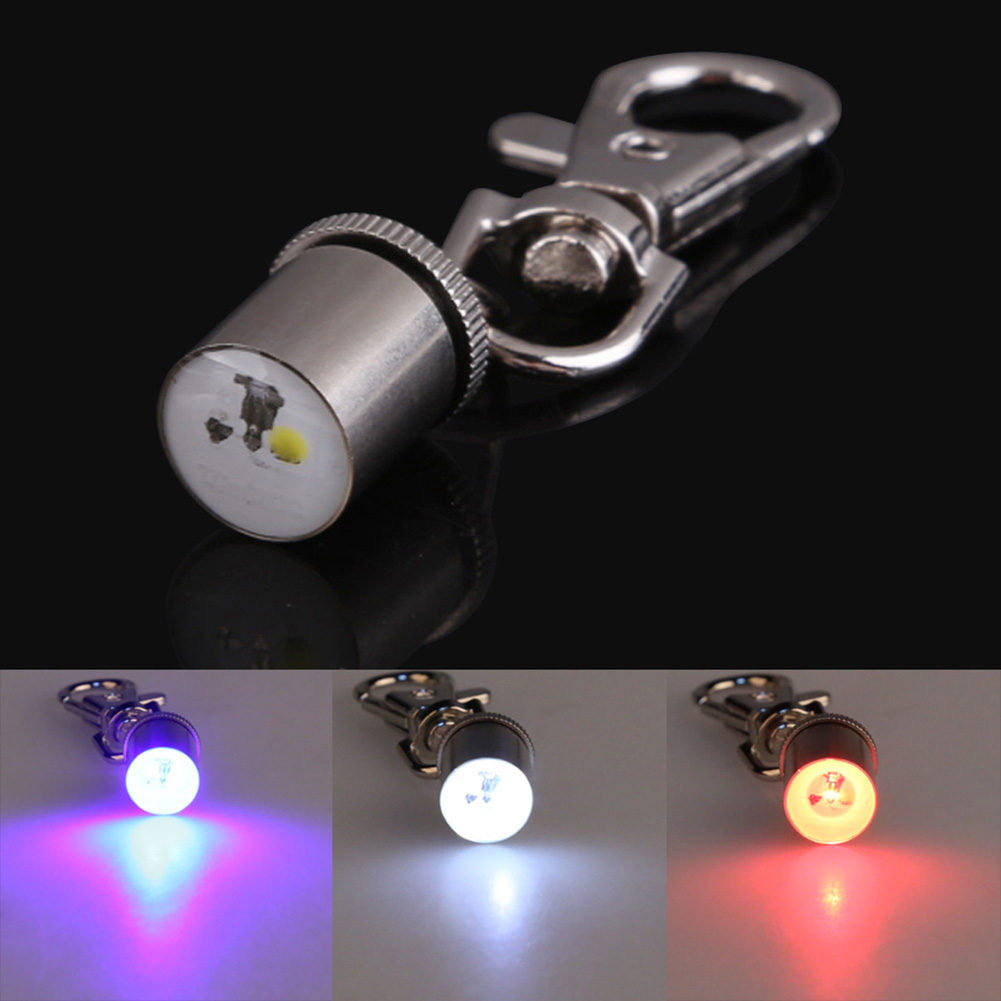 

Pet Dog Cat Safety Metal LED Flash Colorful Light Pendant Collar Tag -73129, Silver, 501 Original