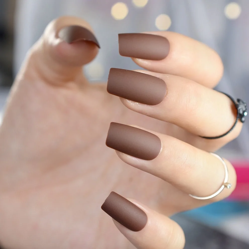 Extra long Stiletto Grey Marble Fake Nails Stone Pattern Pointed Dark Shiny Long Press On False Nails for Finger 24 Count-Nail Inspo