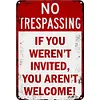 (Multi Style)Warning - Vintage Metal Signs - 30*40cm