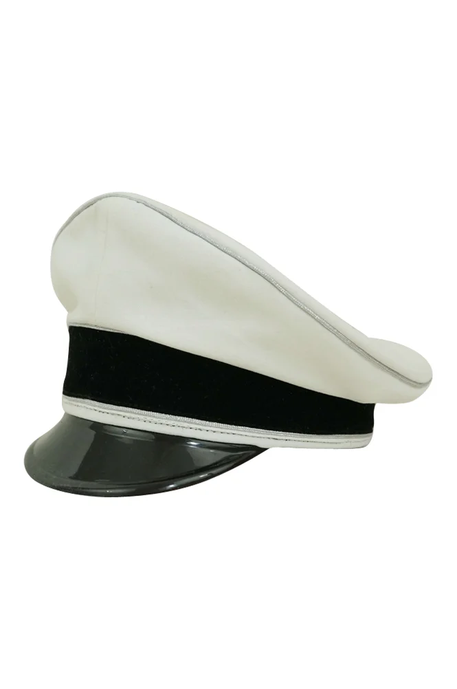   Elite Allgemeine General Officer White Cotton Visor Cap German-Uniform