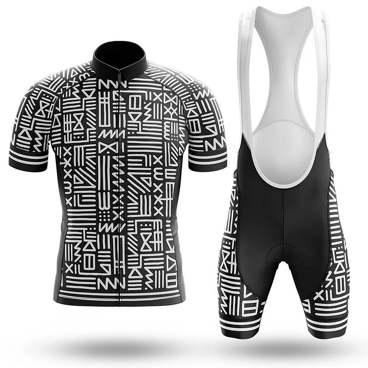 Monochrome Tribal Men's Cycling Kit