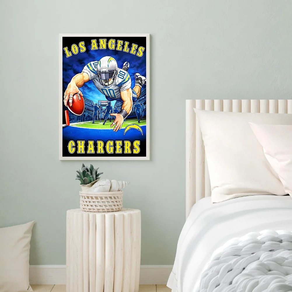 Los Angeles Chargers Player Poster - 5D Diamond Painting 