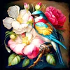 Diamond Painting -DIY Round Drill Birdsong Floral Fragrance(40*40 CM)