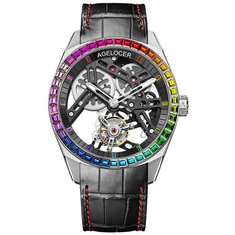 Agelocer Tourbillon Sport Series Mechanical Male Watch - Colorful Version