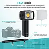 40SHC PRO Retro Handheld Fill Light, Dual-Color COB Video Light, Professional Photography Light, 8 Lighting Effects, Built-in Battery, Type-C Charging, Suitable for Smartphones and Cameras