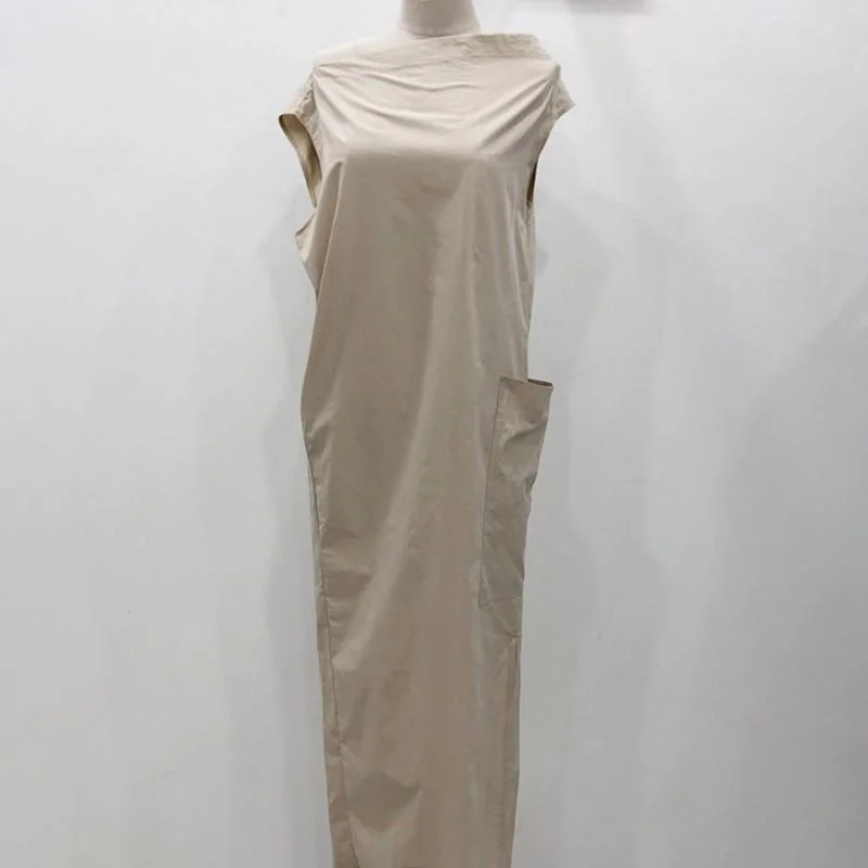 ABEBEY Elegant Solid Dresses For Women  Slash Neck Hem Split High Waist Lace Up Slim Dress Female Fashion Clothing New