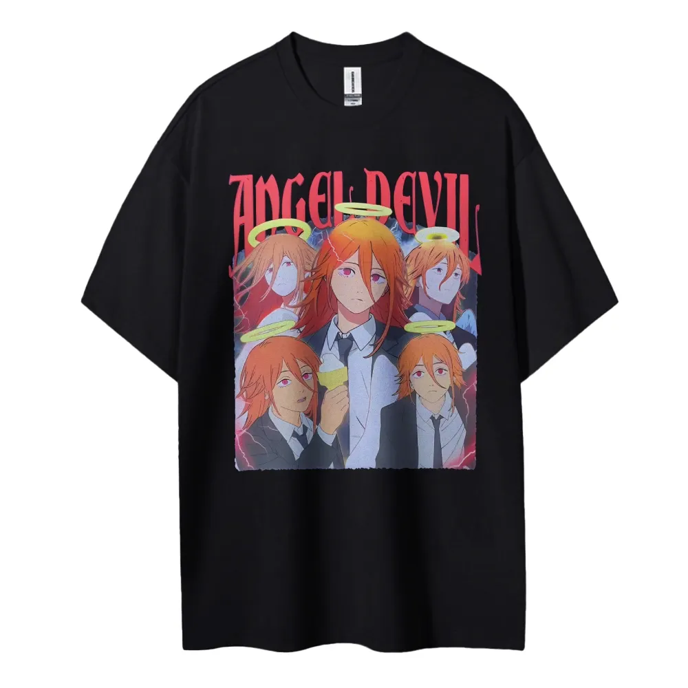 Chainsaw Man Cotton Unisex Crew Neck Anime T-Shirt