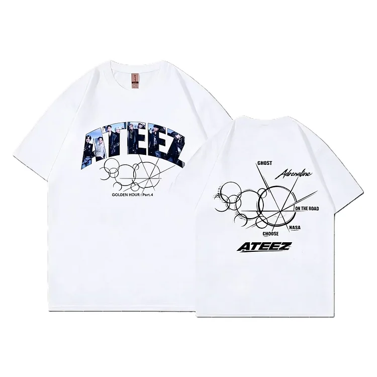 Ateez Golden Hour Part 4 Cotton Design T-Shirt