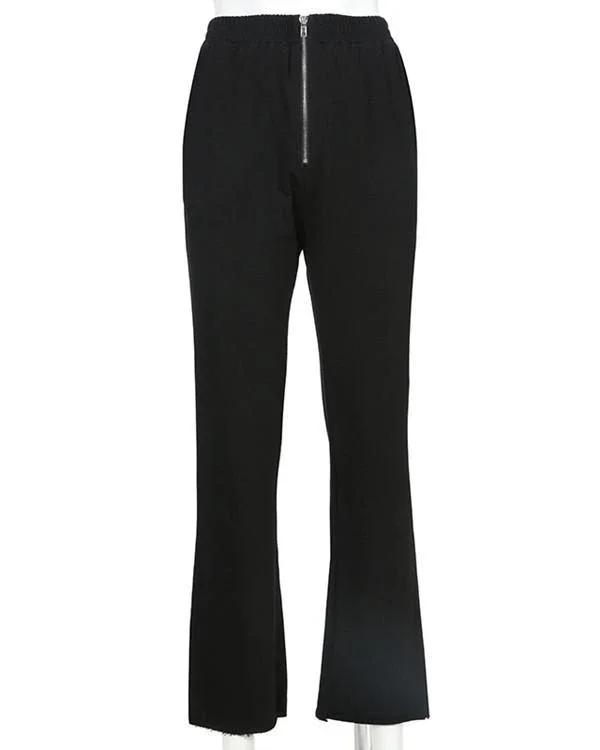 europe and the united states tide brand new women models corduroy ribbon straight pants p119505