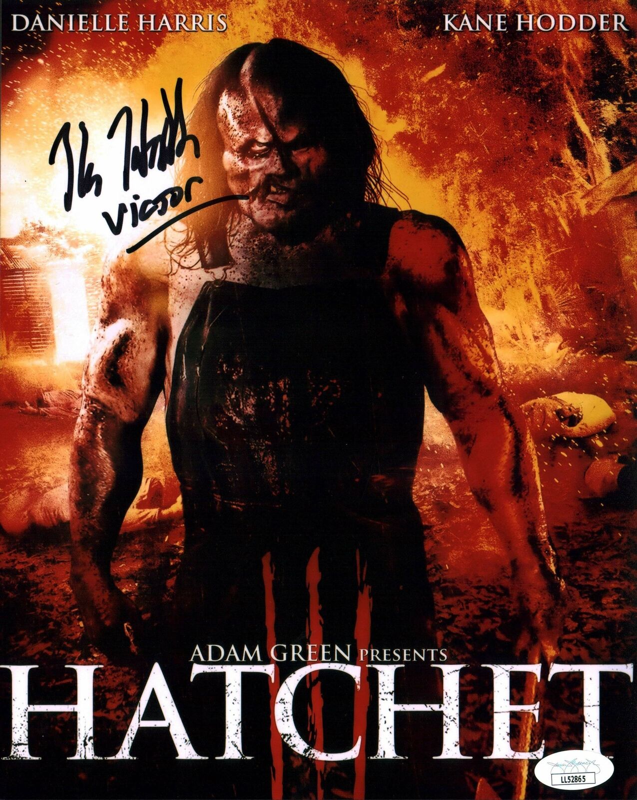 Kane Hodder Hatchet 8x10 Photo Poster painting Signed Autographed JSA Certified COA Auto