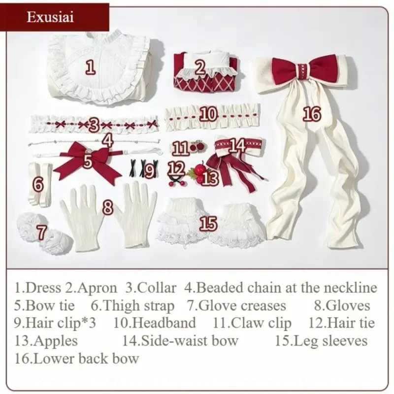 [Wetrose] Pre-Order Arknights Lemuen Exusiai the New Covenant Lolita Dress Game Outfit Cosplay Costume