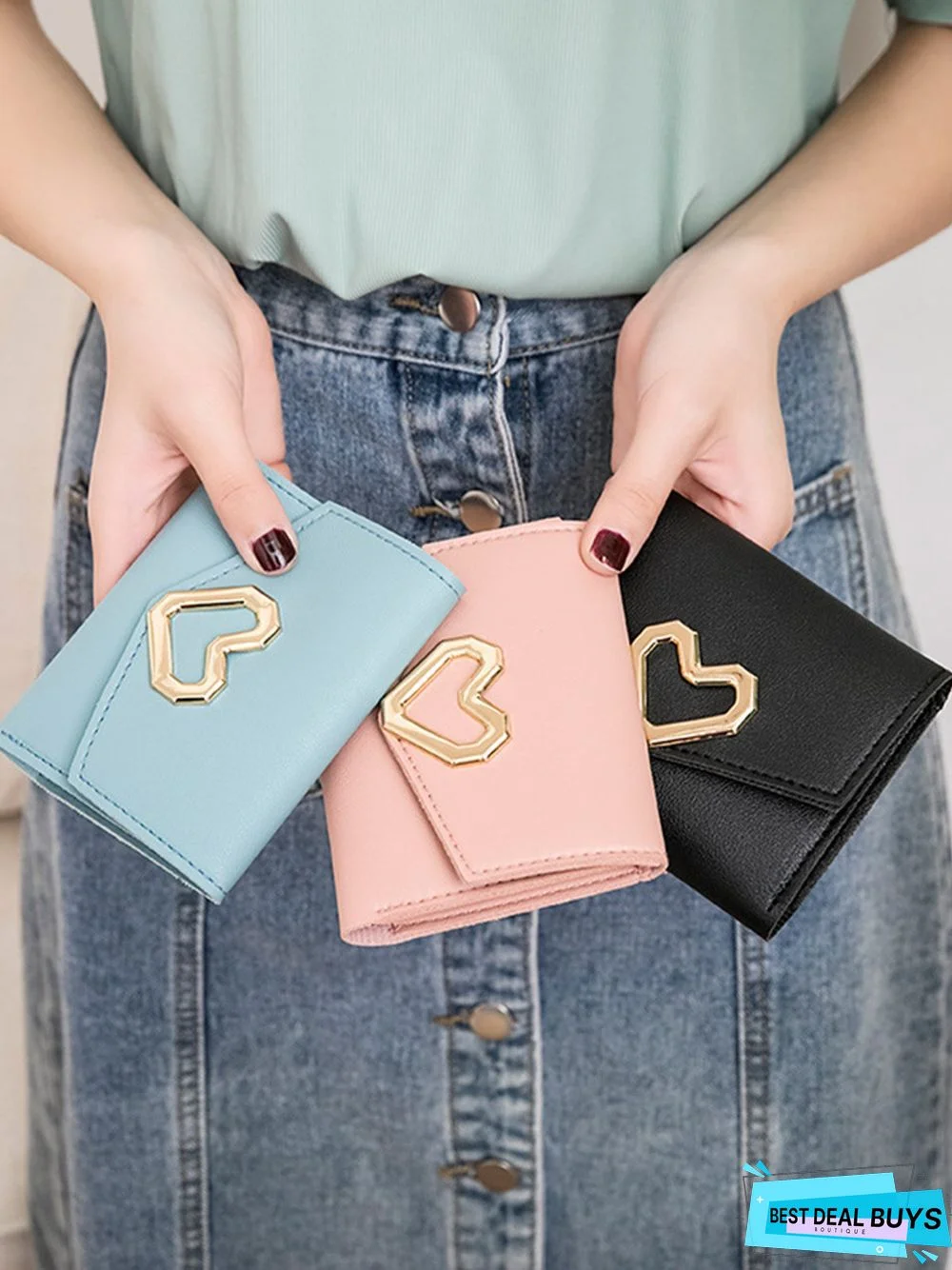 Valentine's Day Heart Multi-Layered Card Holder Wallet