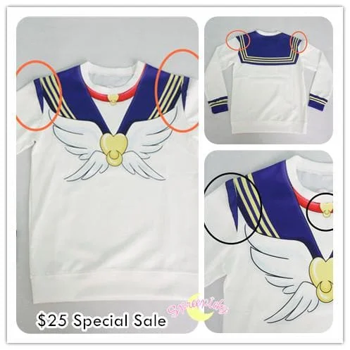[Special Sale] [Spree Picky Design] Eternal Sailor Moon Defective Printing Sweatershirt SP151644