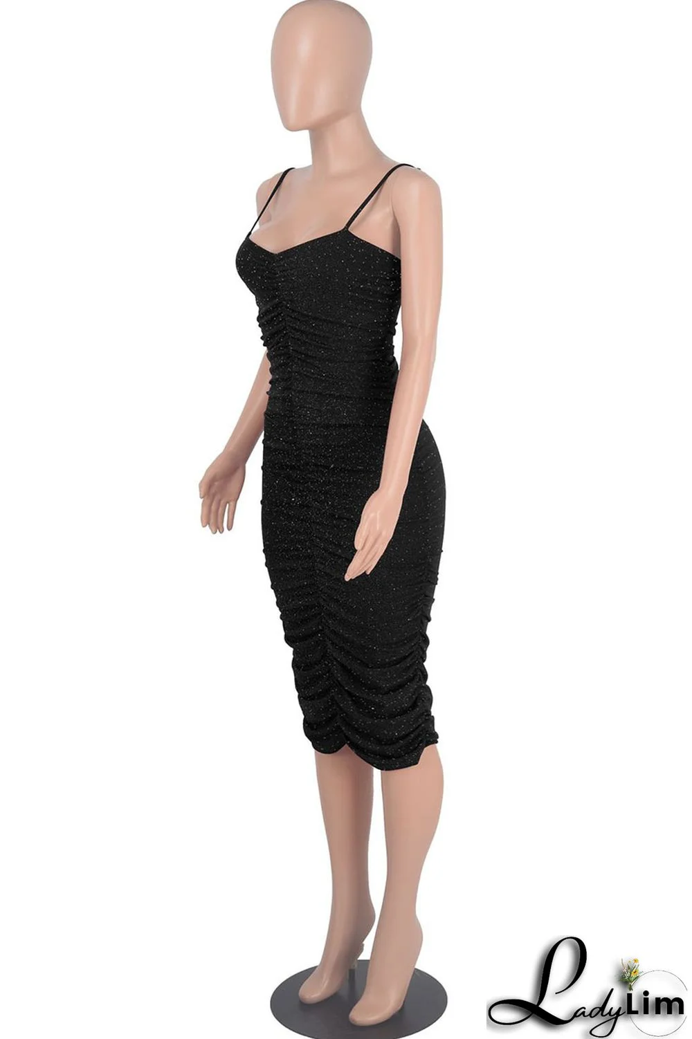 Purple Sexy Solid Split Joint Fold Spaghetti Strap One Step Skirt Dresses