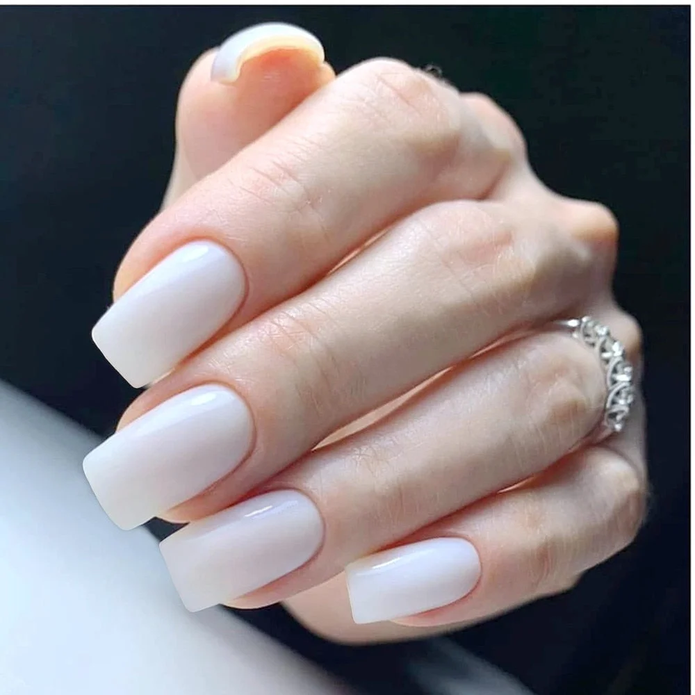 24Pcs Shiny Dark Brown Press On Fake Nails Long Flat Artificial False Nails For Design DIY Full Cover Tips Manicure Tool-Nail Inspo