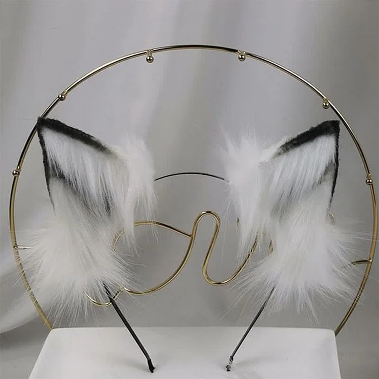 Furry Fox Ears Tail Headband Cosplay Costume Accessory - Modakawa Modakawa
