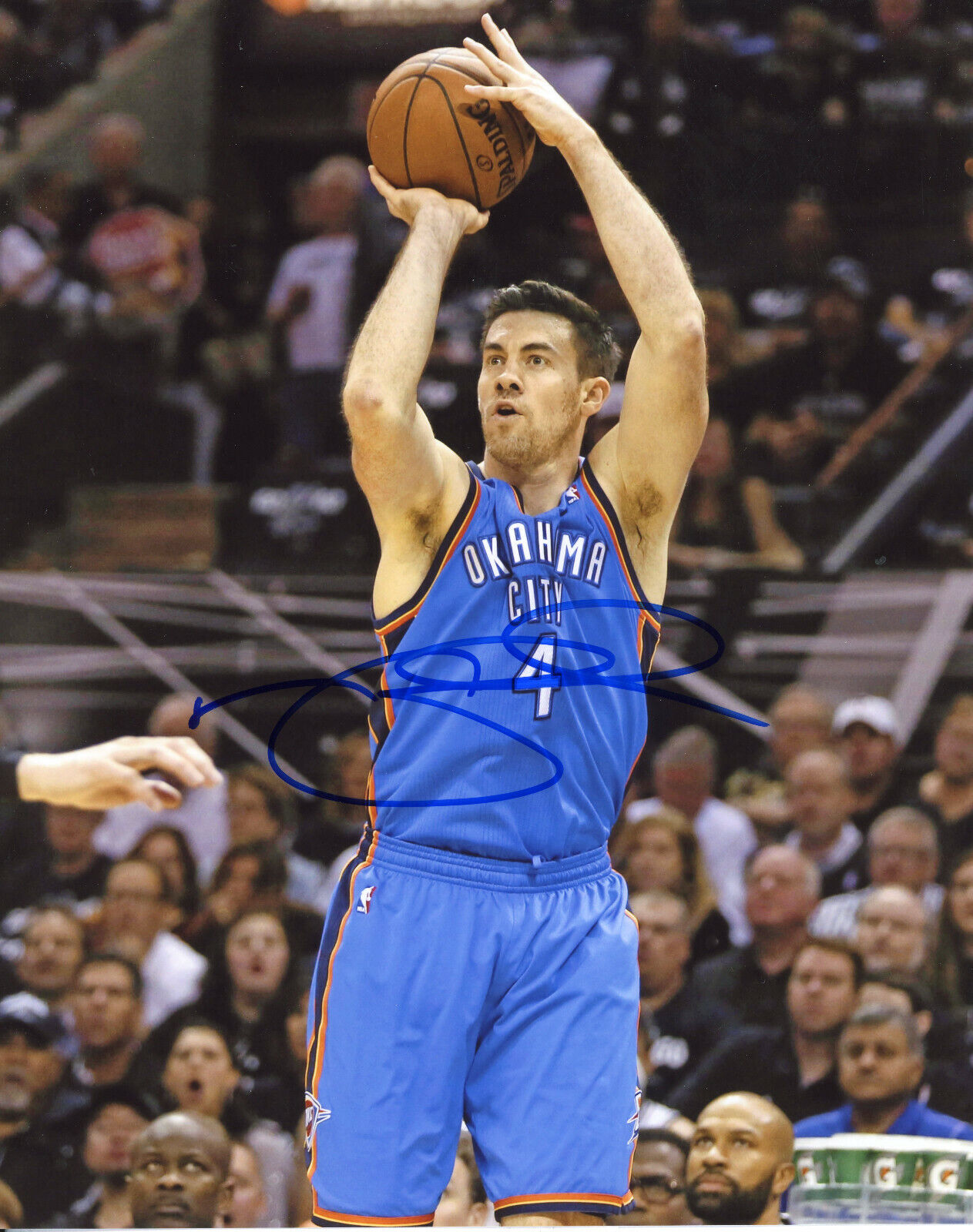 Nick Collison Autographed 8x10 Oklahoma City Thunder#S1443