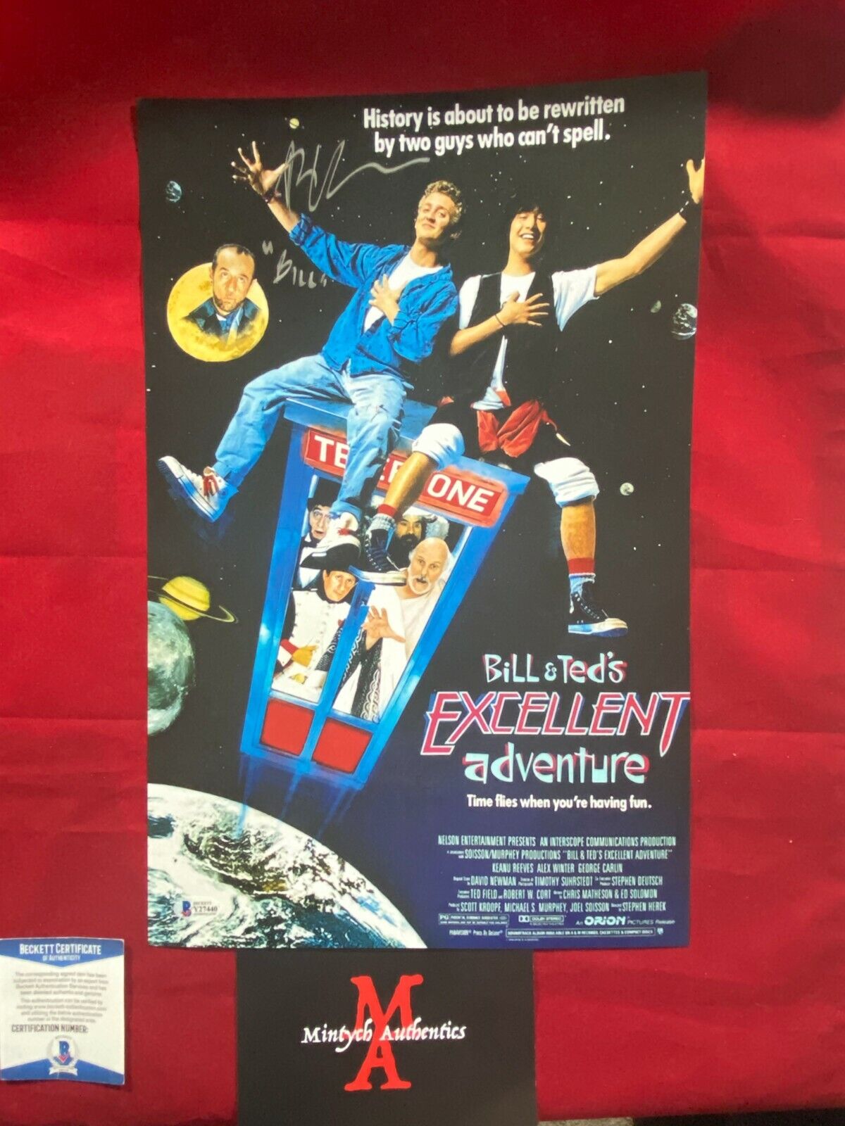 ALEX WINTER AUTOGRAPHED SIGNED 11x17 Photo Poster painting! BILL & TED'S! BECKETT COA!