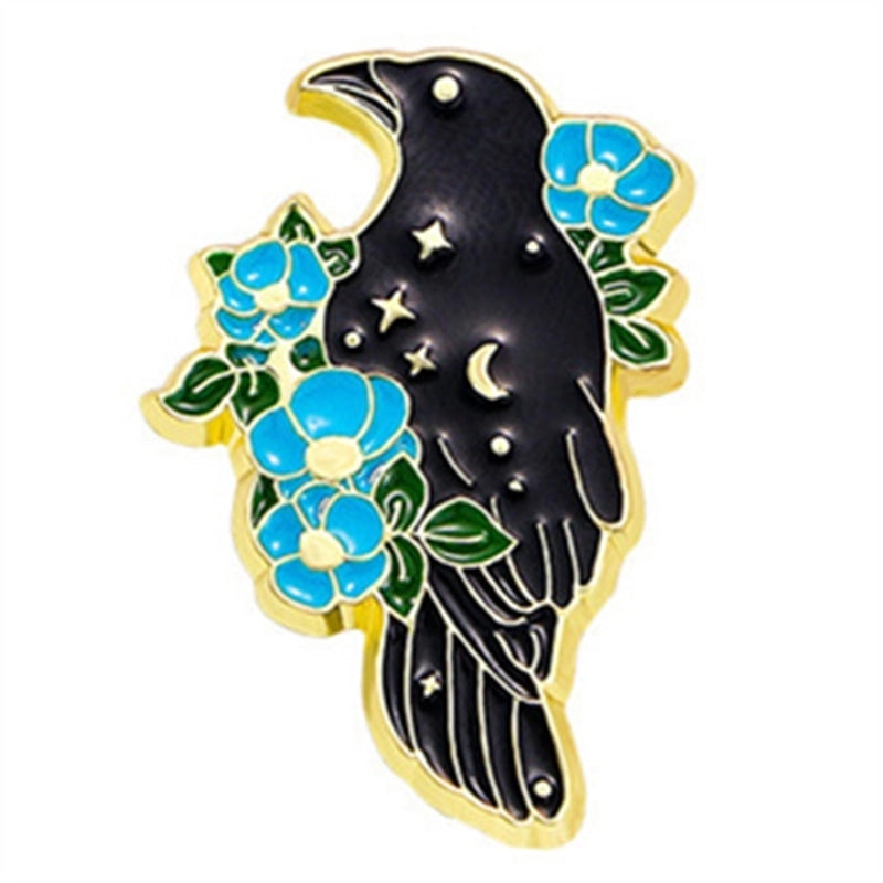 Casual Cartoon Style Cute Crow Animal Parrot Alloy Unisex Brooches