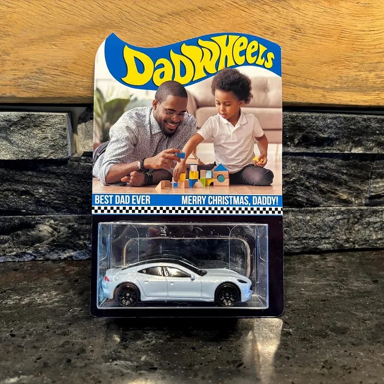 Personalized Photo Toy Car, You&rsquo;re Wheelie Cool Dad, Custom Face Dad Gift, Father Day Gift From Kids, Gift for Grandpa Dad Husband