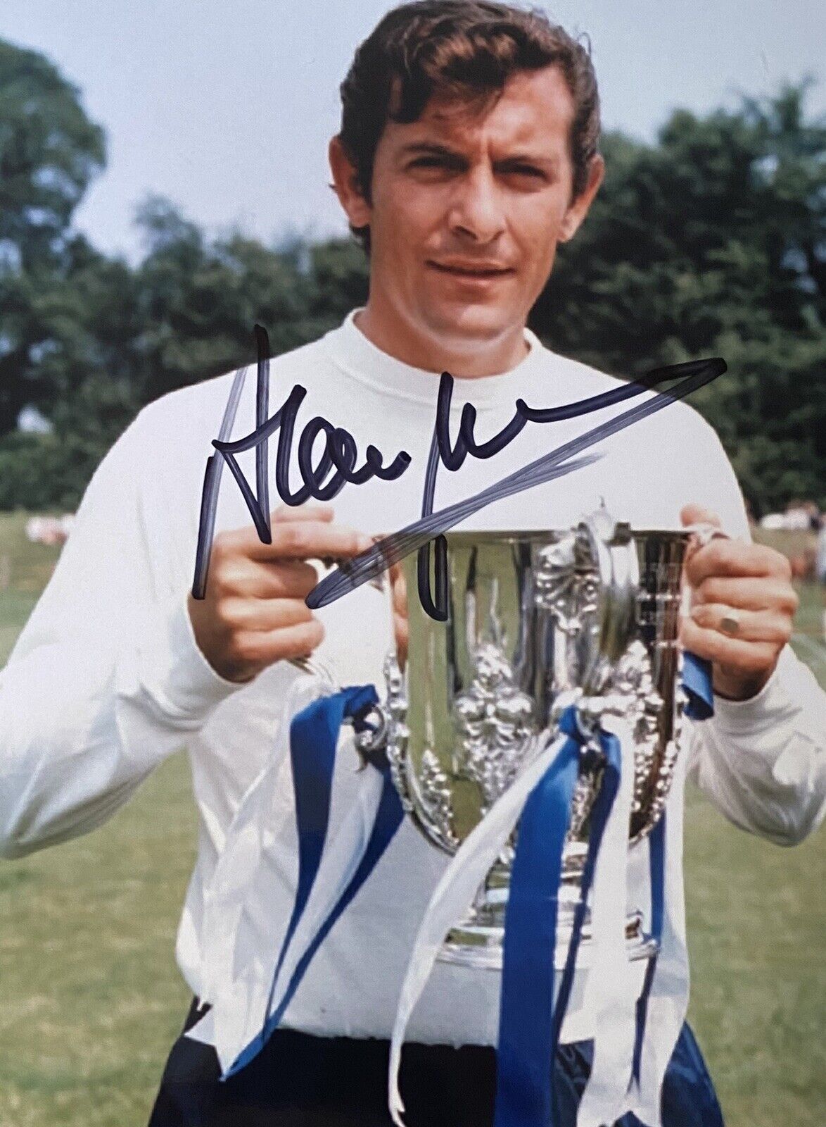 Alan Mullery Genuine Hand Tottenham 6X4 Photo Poster painting